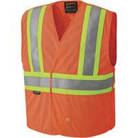 6914A Flame Resistant Safety Vest, High Visibility Orange, Medium/Small, Polyester EastCoast Offshore Supplies