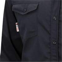 7742 FR-Tech&reg; Flame-Resistant Safety Shirt, Small, Navy Blue EastCoast Offshore Supplies