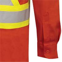 7743 FR-Tech&reg; Flame-Resistant Safety Shirt, Small, High Visibility Orange EastCoast Offshore Supplies