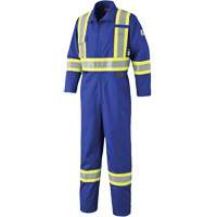 7706 FR-Tech&reg; Flame-Resistant Coverall with Leg Zippers, Size 36, Royal Blue, 9.7 cal/cm² EastCoast Offshore Supplies