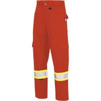 7765 Pantalon cargo de s&eacute;curit&eacute; haute visibilit&eacute; r&eacute;sistant aux arcs &eacute;lectriques FR-Tech 88/12, 30, x 32, Orange haute visibilit&eacute;, 10 cal/cm² EastCoast Offshore Supplies