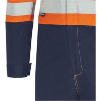 7702BB FR-Tech&reg; 2-Tone Safety Coverall, Size 36, Navy Blue/Orange, 10 cal/cm² EastCoast Offshore Supplies