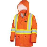 5892PKT Veste de s&eacute;curit&eacute; imperm&eacute;able &agrave; haute visibilit&eacute; ignifuge, T-petit, Orange haute visibilit&eacute; EastCoast Offshore Supplies