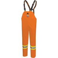 5882 FR/Arc-Rated Waterproof Safety Bib Pants, X-Small, High Visibility Orange EastCoast Offshore Supplies