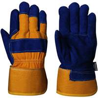 630 Gants d'appareilleur isol&eacute;s bleus, Taille unique, Paume en Cuir de vache refendu, Doublure en Boa EastCoast Offshore Supplies