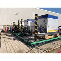 Berme Ultimate Copolymer 2000 Ultra-Containment Berm, Capacit&eacute; 179 gal. US, 4' la x 6' lo x 12" h, Support &agrave; charni&egrave;re EastCoast Offshore Supplies