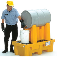 Syst&egrave;me de confinement Ultra-Drum pour 1 baril avec drain, 52" lo x 29" la x 49,5" ha, 750 gal. US Capacit&eacute; EastCoast Offshore Supplies