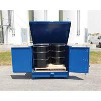 Ultra-Hard Top S4 Steel Spill Pallet, 61" L x 54.4" W x 52" H, 4700 lbs. Load Capacity EastCoast Offshore Supplies