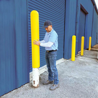 Ultra-Post Protector&reg;, 4" Dia. x 52" L, Yellow EastCoast Offshore Supplies