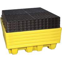 Ultra-Spill Pallet emboitable, 4 barils, Capacit&eacute; de d&eacute;versement 66 gal. US, 51" x 51" x 10" EastCoast Offshore Supplies