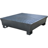 4-Drum Steel Ultra-Spill Pallet&reg;, 68 US gal. Spill Capacity, 49.1" x 47.1" x 10.9" EastCoast Offshore Supplies