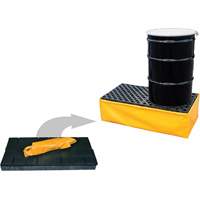 Ultra-Spill Pallet flexible, 2 barils, Capacit&eacute; de d&eacute;versement 66 gal. US, 48" x 24" x 14" EastCoast Offshore Supplies