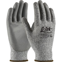 Gants r&eacute;sistants aux coupures G-Tek en tricot sans couture, Taille T-petit, Calibre 13, Rev&ecirc;tement Polyur&eacute;thane, Enveloppe en PolyKor, ASTM ANSI niveau A2/EN 388 niveau B EastCoast Offshore Supplies