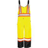 TO1 Winter Traffic Overalls, Polyester, Small, Black/High Visibility Lime-Yellow EastCoast Offshore Supplies