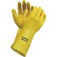 Dura-Fit Reusable Gloves, Size Small/7, 12" L, Latex, Flock-Lined Inner Lining, 20-mil EastCoast Offshore Supplies