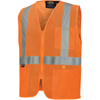 6943 Flame-Resistant Mesh Safety Vest, High Visibility Orange, Small, Polyester EastCoast Offshore Supplies