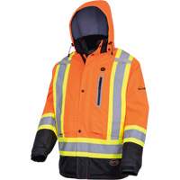 5407 Waterproof Insulated Heated Safety Jacket, Men's, Small, High-Visibility Orange EastCoast Offshore Supplies
