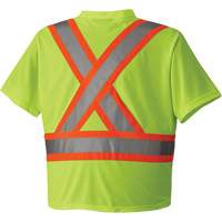 6989 Traffic Micro Mesh T-Shirt, X-Small, High Visibility Lime-Yellow EastCoast Offshore Supplies