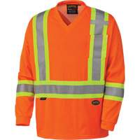 6984 Traffic Micro Mesh Long-Sleeved Safety Shirt, Small, High Visibility Orange EastCoast Offshore Supplies