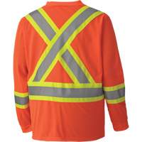 6984 Traffic Micro Mesh Long-Sleeved Safety Shirt, Small, High Visibility Orange EastCoast Offshore Supplies