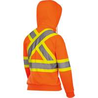 6924W Women's Fleece Hoodie with Zipper, Polyester, X-Small, High Visibility Orange EastCoast Offshore Supplies
