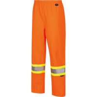 5627W Pantalon &agrave; bavette imperm&eacute;able pour femmes, Polyester/Polyur&eacute;thane, T-petit, Orange haute visibilit&eacute; EastCoast Offshore Supplies