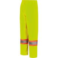 5629W Pantalon &agrave; bavette imperm&eacute;able pour femmes, Polyester/Polyur&eacute;thane, T-petit, Jaune lime haute visibilit&eacute; EastCoast Offshore Supplies