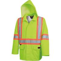 5628 The Rock  Waterproof Safety Jacket, Polyester/Polyurethane, High Visibility Lime-Yellow, Small EastCoast Offshore Supplies