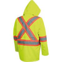 5628 The Rock  Waterproof Safety Jacket, Polyester/Polyurethane, High Visibility Lime-Yellow, Small EastCoast Offshore Supplies