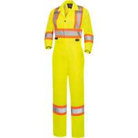 5999AW Women's High-Visibility Traffic Safety Coveralls, X-Small, High Visibility Lime-Yellow EastCoast Offshore Supplies