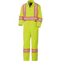 5512T High-Visibility Coveralls, 40 (Tall), High Visibility Lime-Yellow EastCoast Offshore Supplies
