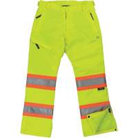 Pantalon de s&eacute;curit&eacute; isolant et extensible pour femmes, Polyester, T-petit, Jaune lime haute visibilit&eacute; EastCoast Offshore Supplies