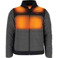 M12 Heated Quietshell Jacket with Battery, Men's, Small, Grey EastCoast Offshore Supplies