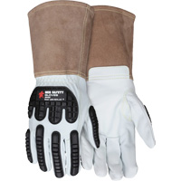 Gants en cuir pour le soudage, Moyen, Paume en Ch&egrave;vre, Poignet Manchette EastCoast Offshore Supplies