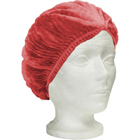 RONCO Care Pleated Bouffant Cap, Polypropylene, 24", Red EastCoast Offshore Supplies