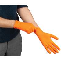 Heavyweight Tactile Grip Examination Gloves, Small, Nitrile, 8-mil, Powder-Free, Orange EastCoast Offshore Supplies
