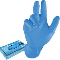 Disposable Gloves, 3X-Large, Nitrile, 8-mil, Powder-Free, Blue EastCoast Offshore Supplies