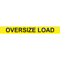 Oversize Load Heavy Haul Sign, Decal/Vinyl, 96" W x 12" H EastCoast Offshore Supplies