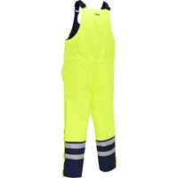 Salopette pour le froid extr&ecirc;me Bisley, Polyester, Petit, Jaune lime haute visibilit&eacute; EastCoast Offshore Supplies