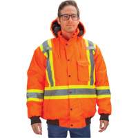 Parka d'hiver imperm&eacute;able 7-en-1, Orange haute visibilit&eacute;, Moyen EastCoast Offshore Supplies