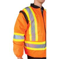 Parka d'hiver imperm&eacute;able 7-en-1, Orange haute visibilit&eacute;, Moyen EastCoast Offshore Supplies