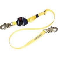 Adjustable Web Shock-Absorbing Lanyard, 6', Snap Hook Center, Snap Hook Leg Ends, Polyester EastCoast Offshore Supplies