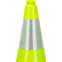 Premium Traffic Cone, 18", Lime Green, 6" Reflective Collar(s) EastCoast Offshore Supplies