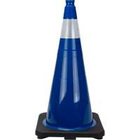 Premium Traffic Cone, 28", Blue, 4" Reflective Collar(s) EastCoast Offshore Supplies