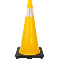Premium Traffic Cone, 28", Yellow, 4" Reflective Collar(s) EastCoast Offshore Supplies