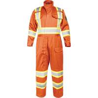 Fire-Resistant Coverall with High-Visibility Bands, Size Small, Orange EastCoast Offshore Supplies
