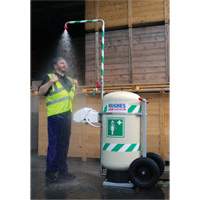 Mobile Self-Contained Emergency Safety Shower with Eye & Face Wash, 30 gal. Capacity, Meets None EastCoast Offshore Supplies