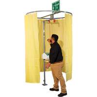 Pipe Mounted Safety Shower Modesty Curtain EastCoast Offshore Supplies