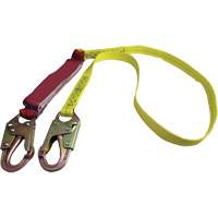 External Energy Absorber Lanyard with 3/4" Hook, 6', Snap Hook Center, Snap Hook Leg Ends, Polyester EastCoast Offshore Supplies