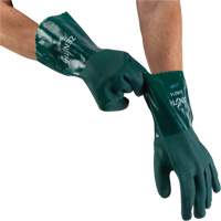 Gants verts &agrave; double enduit, 12" lo, PVC, Doublure en Jersey de coton, 70 mils EastCoast Offshore Supplies